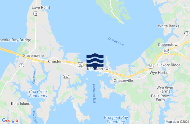 Mapa de mareas Kent Island Narrows, United States