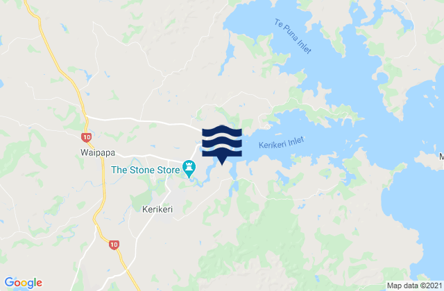 Mapa de mareas Kerikeri, New Zealand