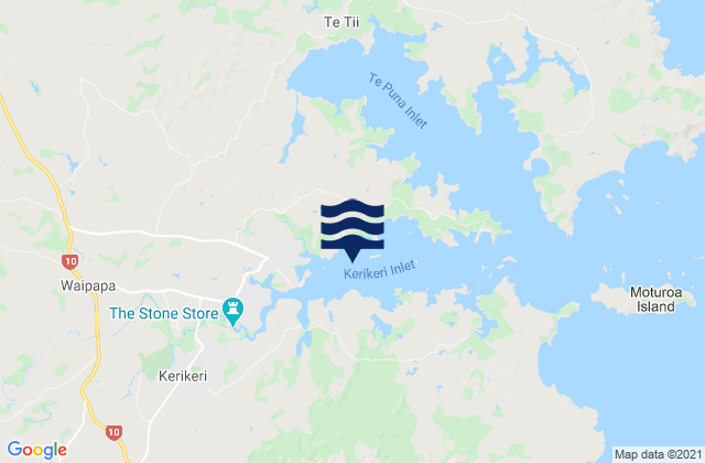 Mapa de mareas Kerikeri Inlet, New Zealand