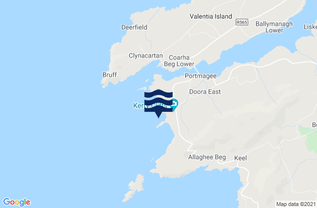 Mapa de mareas Kerry Cliffs Portmagee, Ireland