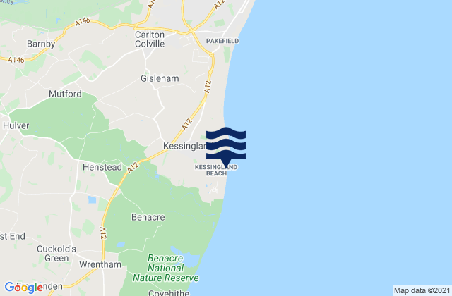Mapa de mareas Kessingland Beach, United Kingdom