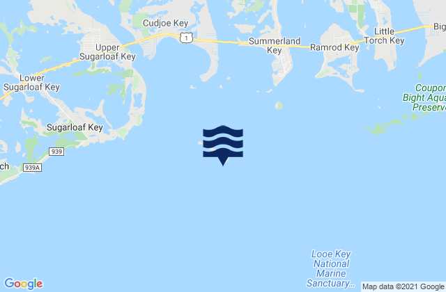 Mapa de mareas Key Lois Southeast End, United States