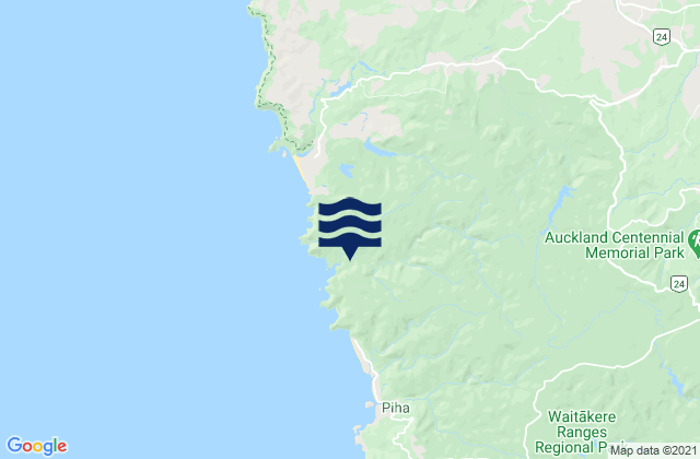 Mapa de mareas Keyhole Rock, New Zealand
