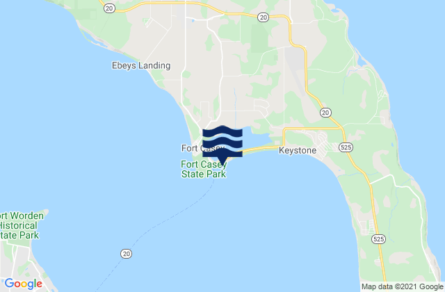 Mapa de mareas Keystone Harbor (Admiralty Head), United States