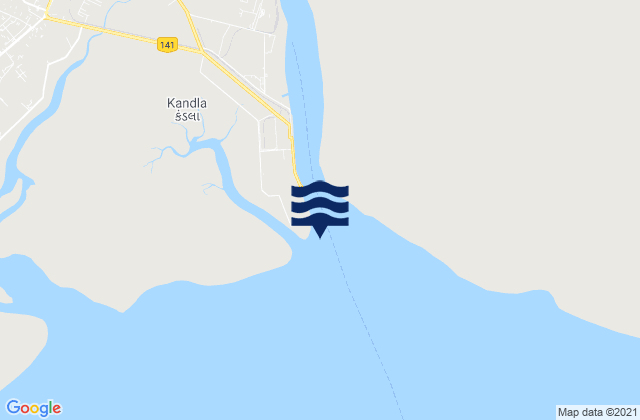 Mapa de mareas Khori Creek, India