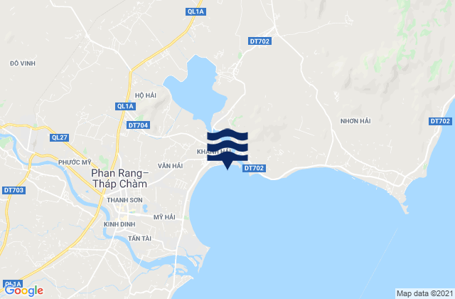 Mapa de mareas Khánh Hải, Vietnam