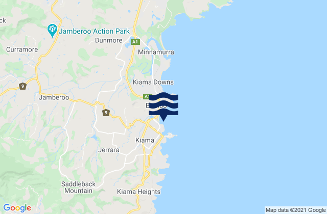 Mapa de mareas Kiama Harbour, Australia