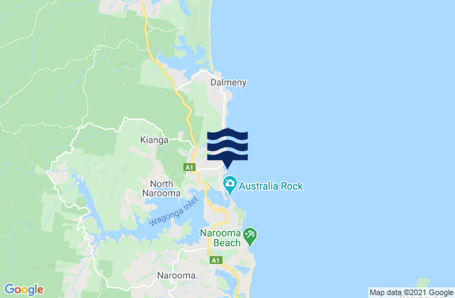 Mapa de mareas Kianga Point, Australia