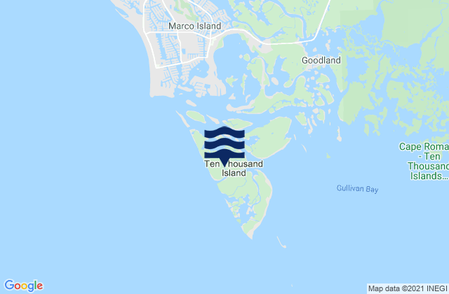 Mapa de mareas Kice Island, United States