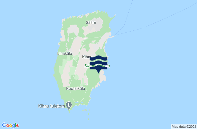 Mapa de mareas Kihnu vald, Estonia