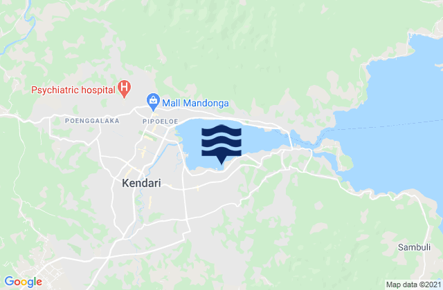 Mapa de mareas Kijang, Indonesia