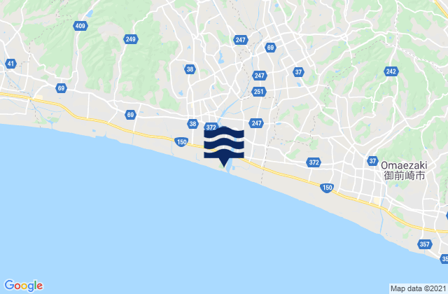 Mapa de mareas Kikugawa-shi, Japan