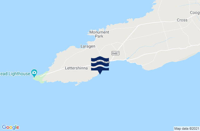 Mapa de mareas Kilbaha Bay, Ireland