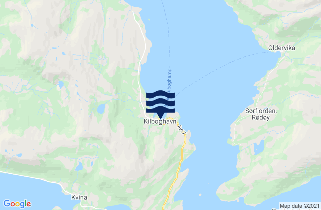 Mapa de mareas Kilboghamn, Norway