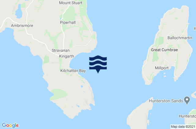 Mapa de mareas Kilchattan Bay, United Kingdom