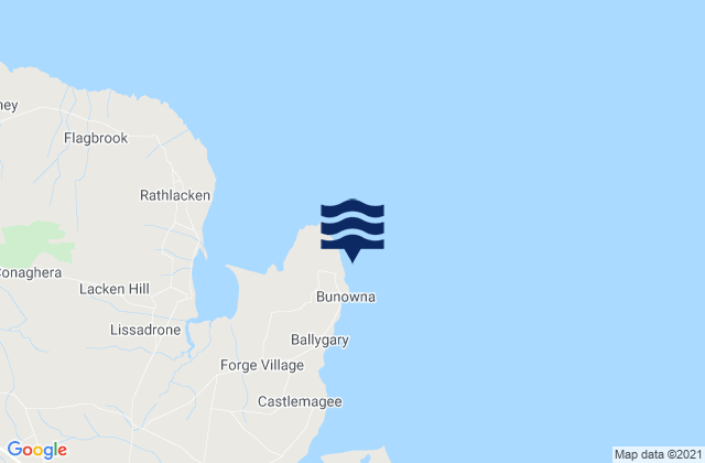 Mapa de mareas Kilcummin Harbour, Ireland