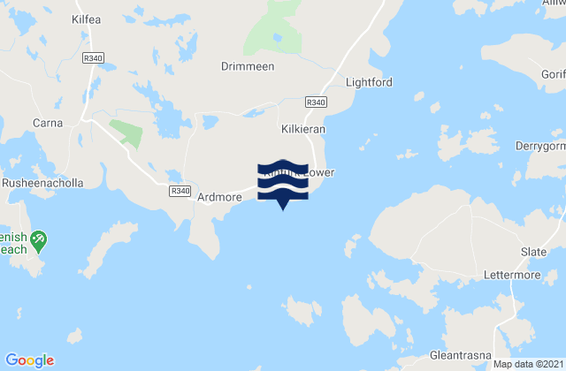 Mapa de mareas Kilkieran Bay, Ireland