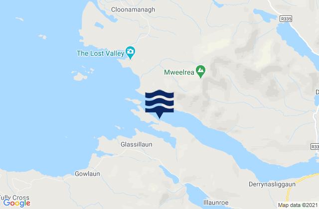 Mapa de mareas Killary Harbour, Ireland