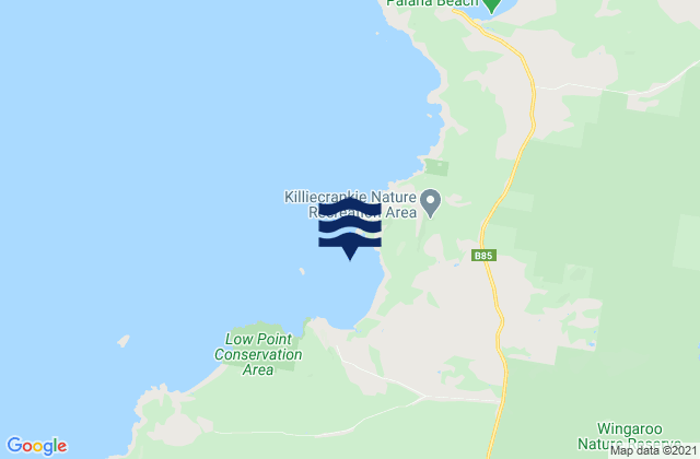 Mapa de mareas Killiecrankie Bay, Australia