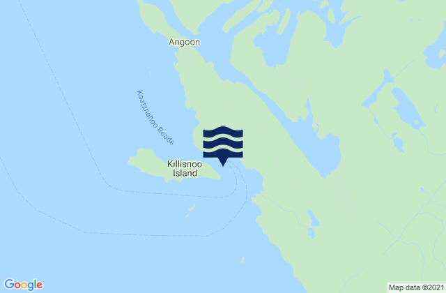 Mapa de mareas Killisnoo, United States