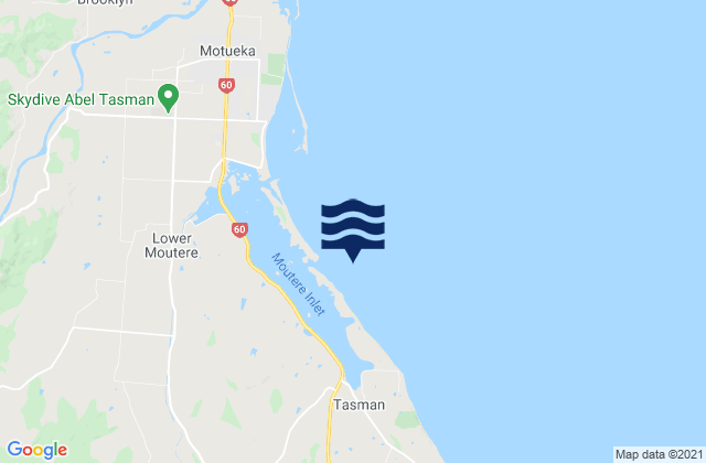 Mapa de mareas Kina Beach, New Zealand