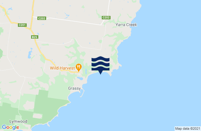 Mapa de mareas King Island (Grassy), Australia