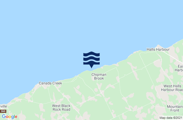 Mapa de mareas Kings County, Canada
