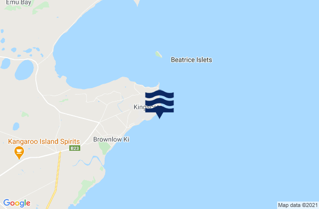 Mapa de mareas Kingscote, Australia