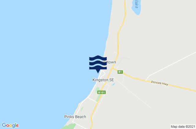 Mapa de mareas Kingston Se, Australia