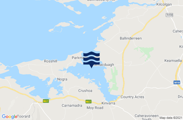 Mapa de mareas Kinvarra Bay, Ireland