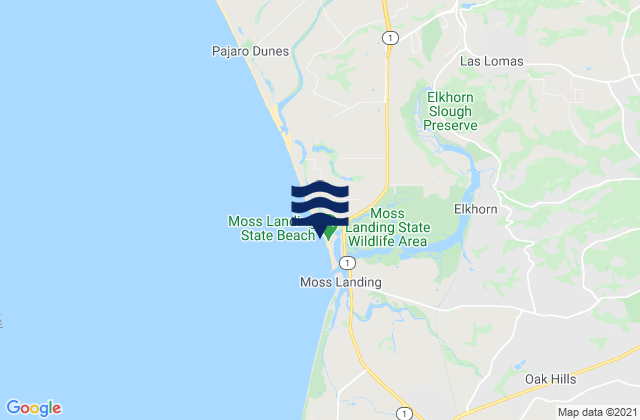 Mapa de mareas Kirby Park (Elkhorn Slough), United States
