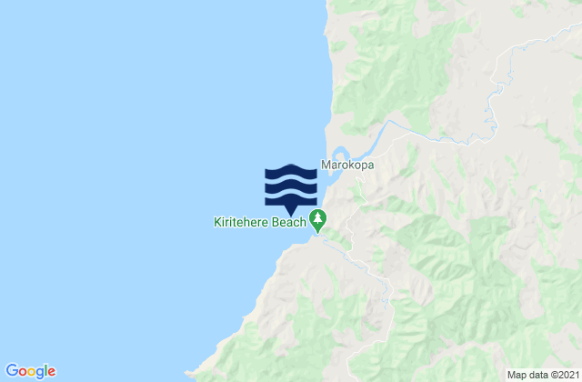 Mapa de mareas Kiritehere Beach, New Zealand