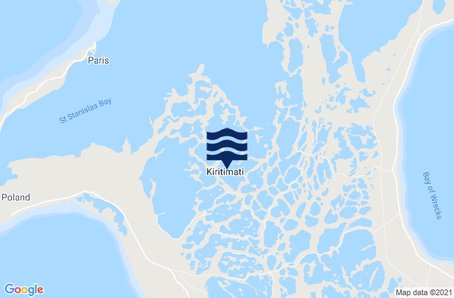 Mapa de mareas Kiritiamati (Christmas) Island, Line Islands (2), Kiribati