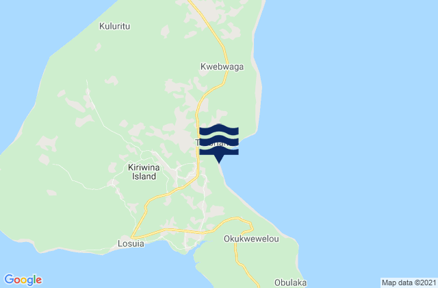 Mapa de mareas Kiriwina Goodenough, Papua New Guinea