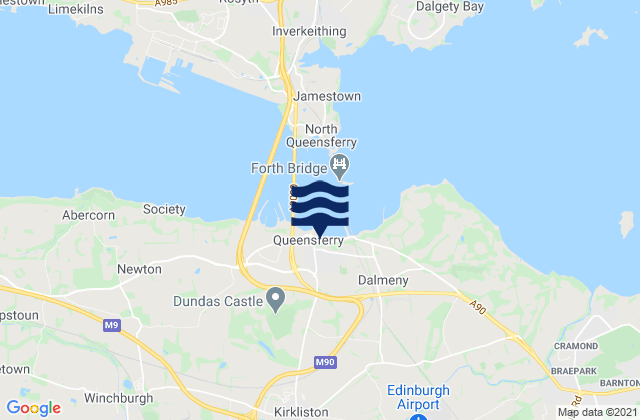 Mapa de mareas Kirknewton, United Kingdom