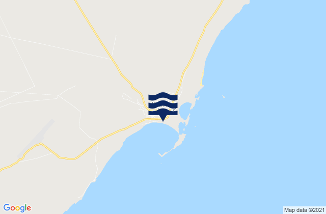 Mapa de mareas Kismayo, Somalia
