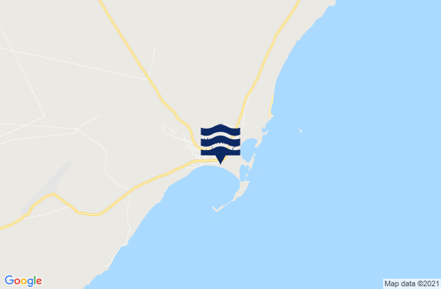 Mapa de mareas Kismayu, Somalia
