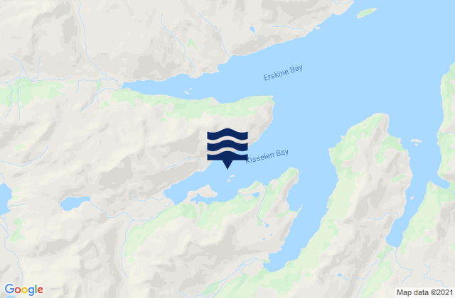 Mapa de mareas Kisselen Bay (Beaver Inlet), United States