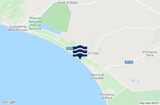 Mapa de mareas Kite Beach Fiumara, Italy