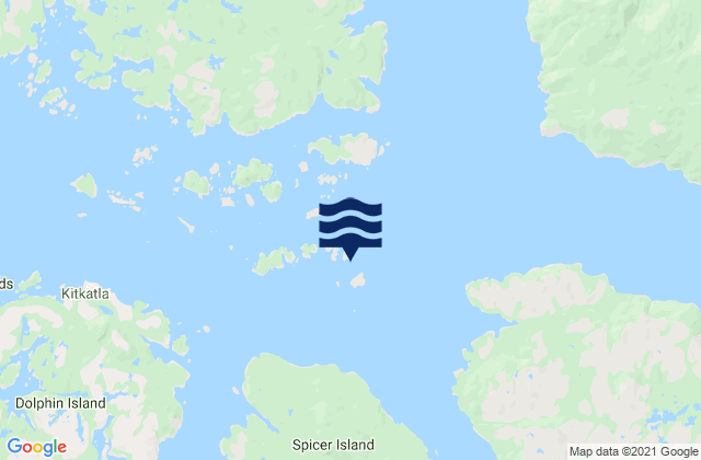 Mapa de mareas Kitkatla Islands, Canada