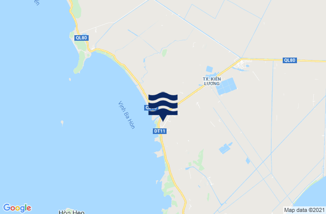 Mapa de mareas Kiên Lương, Vietnam