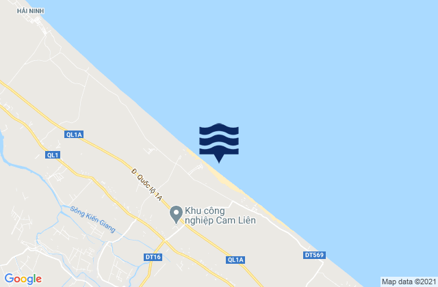 Mapa de mareas Kiến Giang, Vietnam