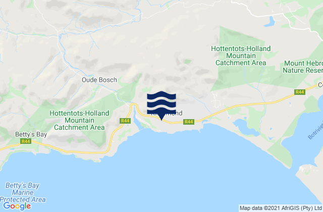 Mapa de mareas Kleinmond, South Africa