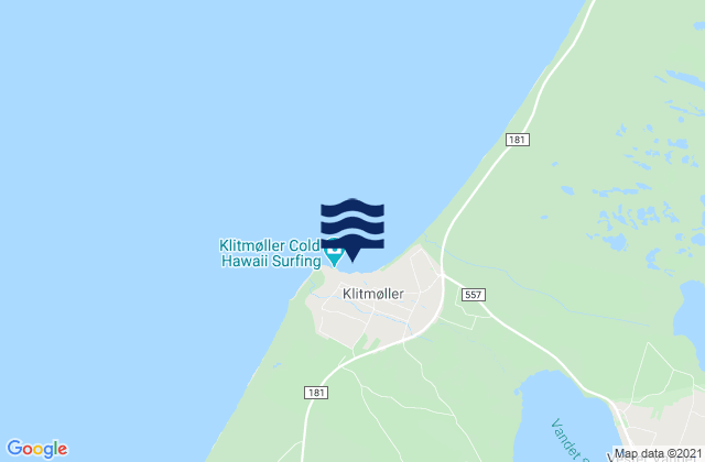 Mapa de mareas Klitmoller, Denmark