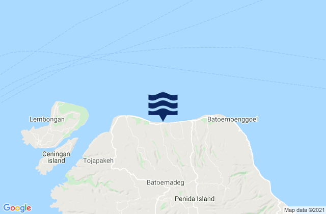 Mapa de mareas Klumbu, Indonesia