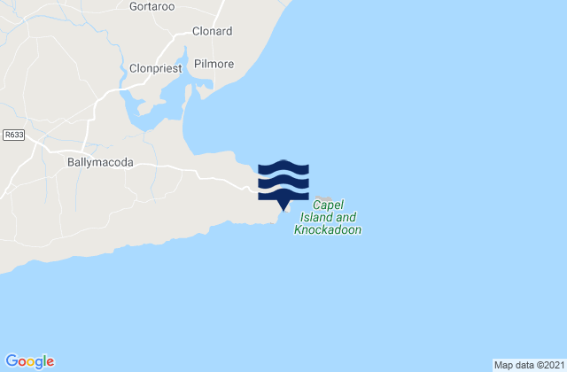Mapa de mareas Knockadoon Head, Ireland