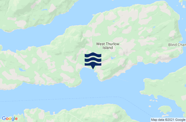 Mapa de mareas Knox Bay, Canada