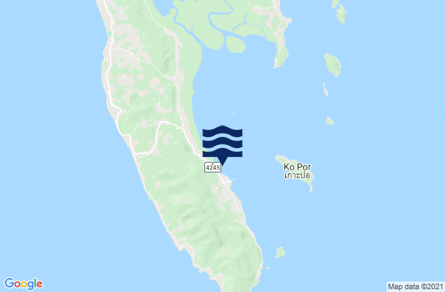 Mapa de mareas Ko Lanta, Thailand