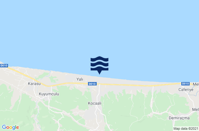 Mapa de mareas Kocaali, Turkey