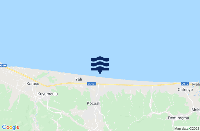 Mapa de mareas Kocaali İlçesi, Turkey